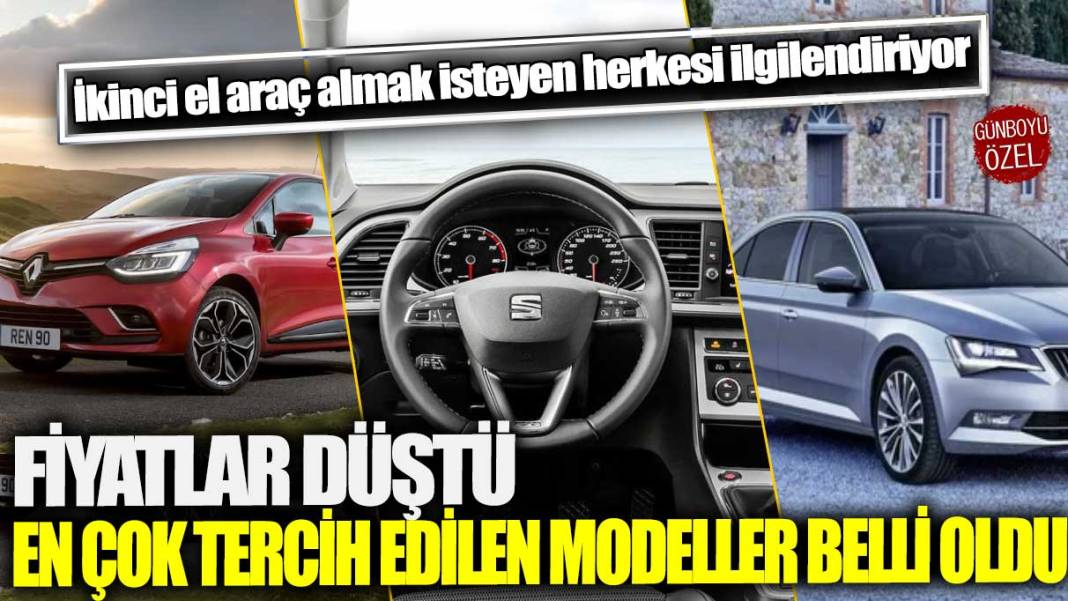 İkinci el araç almak isteyen herkesi ilgilendiriyor! Fiyatlar düştü en çok tercih edilen modeller belli oldu 1