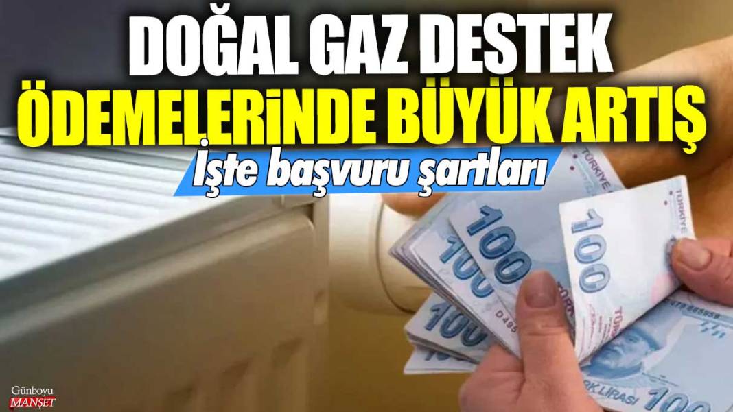 Doğal gaz destek ödemelerinde büyük artış! İşte başvuru şartları 1