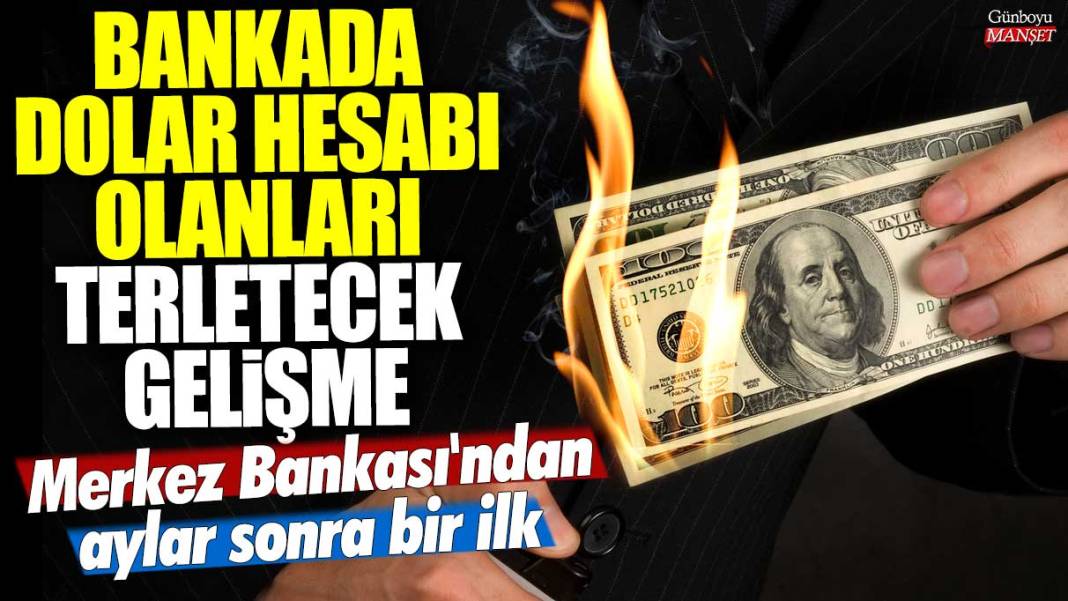 Merkez Bankası'ndan aylar sonra bir ilk! Bankada dolar hesabı olanları terletecek gelişme 1