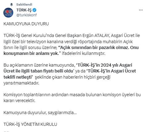 Asgari ücret pazarlığındaki rakam ilk kez ortaya çıktı: Masadaki yetkili zam oranını ağzından kaçırdı 10