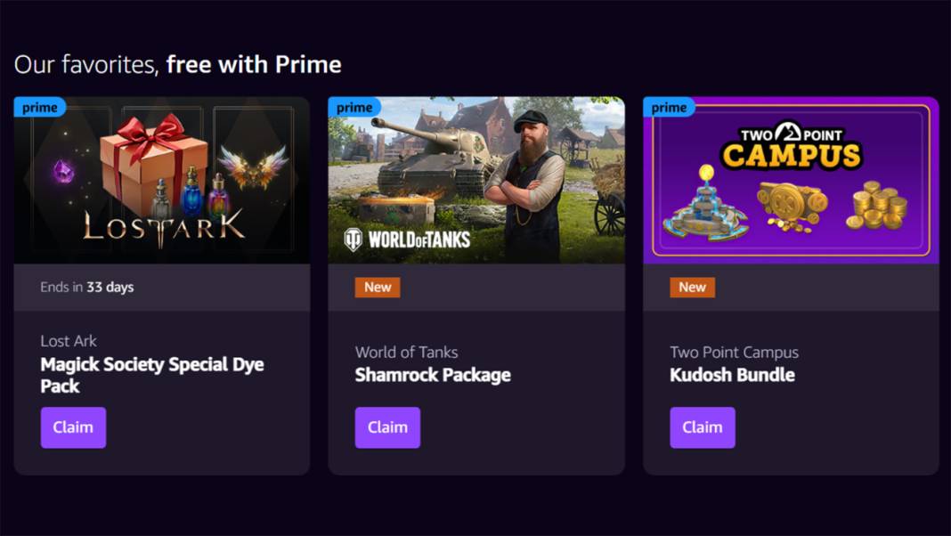 Amazon Prime Gaming'ten 2024 yılı süprizi: Bin TL üzerindeki oyunlar ücretsiz! 2