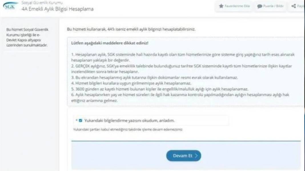 e-Devlet'den beklenen düzenleme geldi: Bugün emekli olsam ne kadar maaş alırım 5