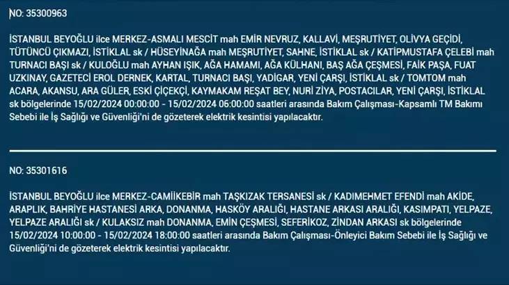 İstanbullular dikkat: İşte elektrik kesintisinin yaşanacağı ilçeler ve saatler... 22