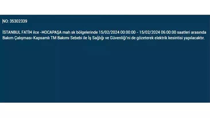 İstanbullular dikkat: İşte elektrik kesintisinin yaşanacağı ilçeler ve saatler... 20