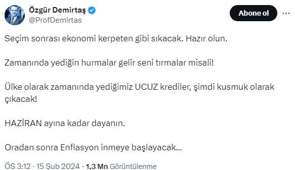 Özgür Demirtaş kerpeten gibi sıkacak hazır olun dedi: Yaşanacak fırtınanın net tarihini verdi 7