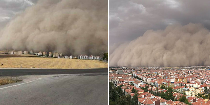 Ankara'da korku filmlerini  aratmayan görüntülere  sahne olmuştu! 7 il için uyarı geldi