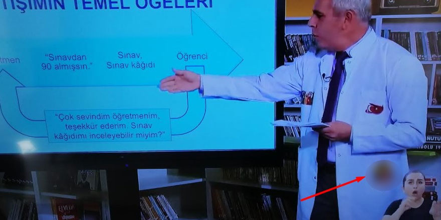 Öğretmen derse bu armayla çıktı... EBA'da dikkat çeken mesaj