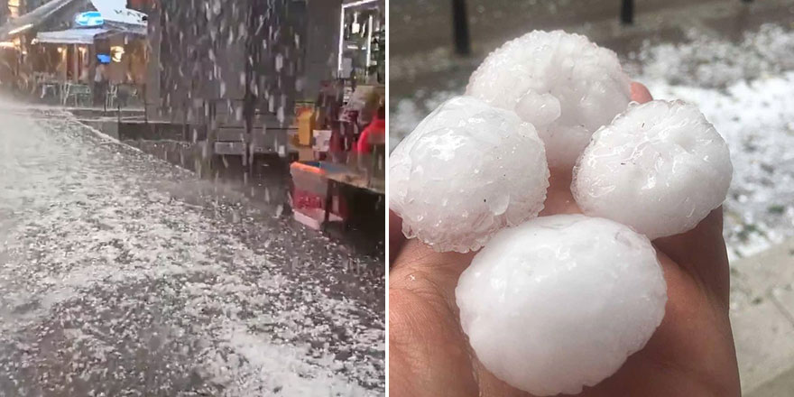 İstanbul'u sağanak ve dolu vurdu: Hayat felç oldu!