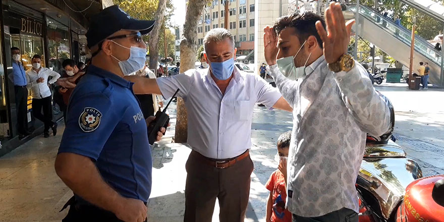 Maske denetiminde polise direndi! Nedeni sonradan anlaşıldı