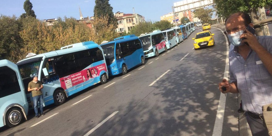 Faytoncular, taksiciler derken minibüsçüler de eylem yaptı! İmamoğlu'ndan bakın ne istediler