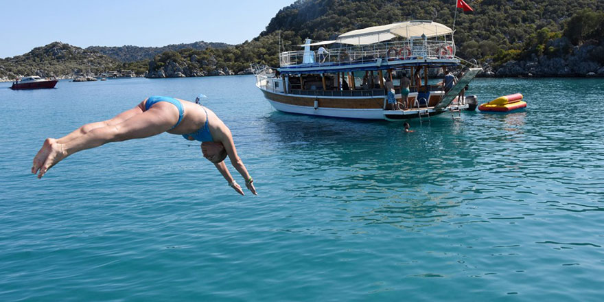 Ekim ayında akın akın geliyorlar! Ruslar Kekova'ya aşık oldu