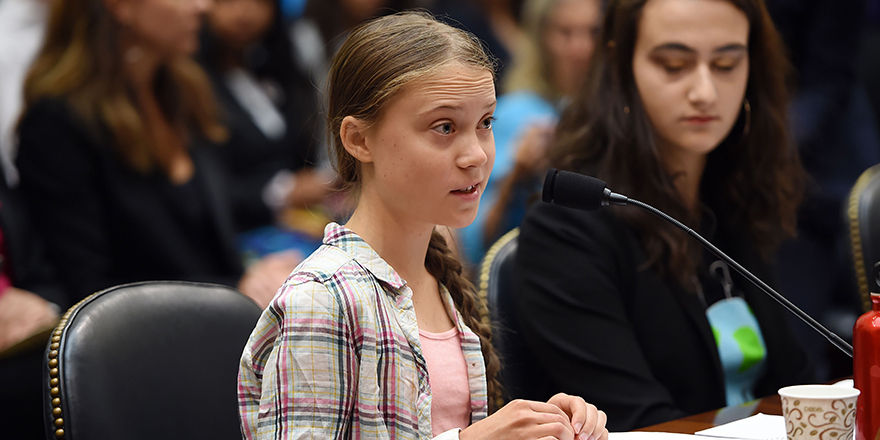 Greta Thunberg,  Biden için oy istedi