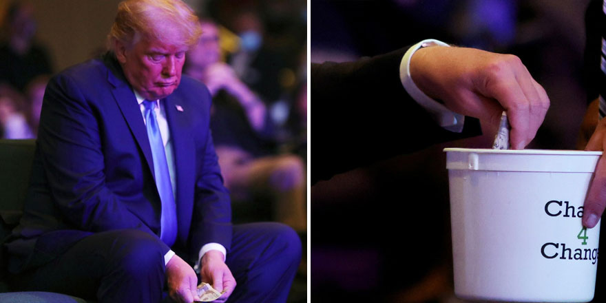 Milyarder ABD Başkanı Donald Trump'ın  para bağışı olay oldu