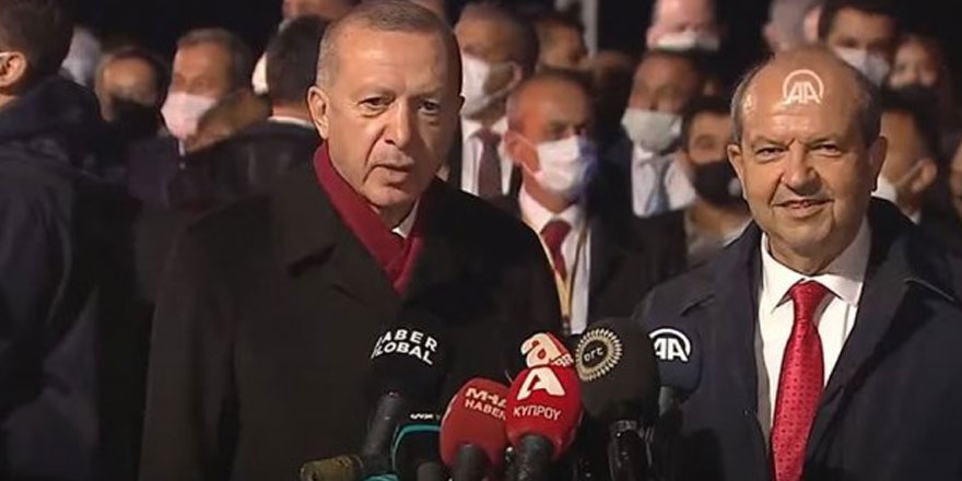 Cumhurbaşkanı Erdoğan ve Ersin Tatar'dan ortak açıklama