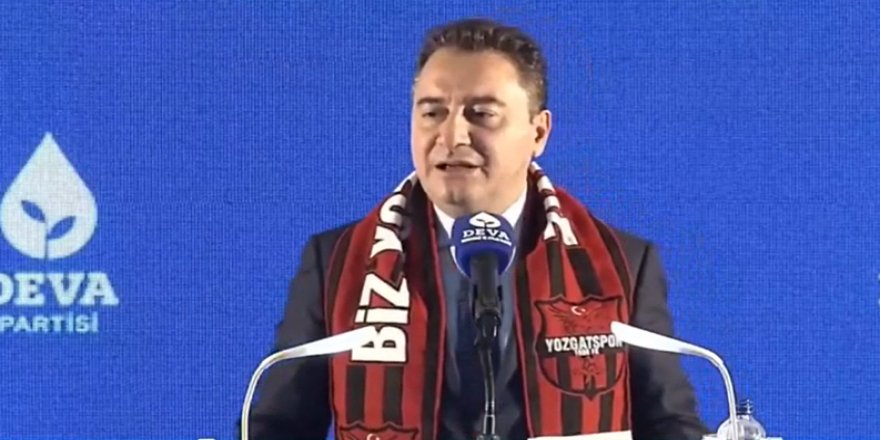 Yozgat'ta konuşan DEVA Partisi Genel Başkanı Ali Babacan'dan iktidara olay gönderme