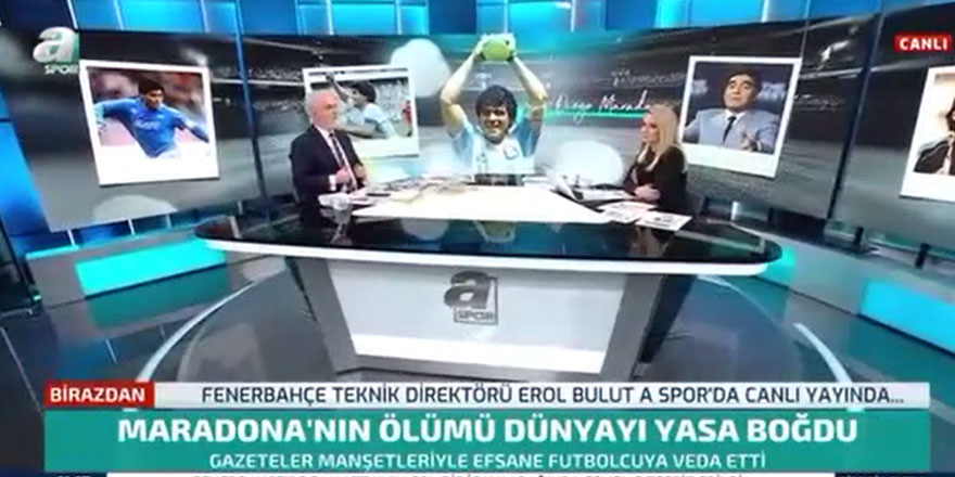 A Spor canlı yayınında Turgay Demir'den şoke eden el hareketi