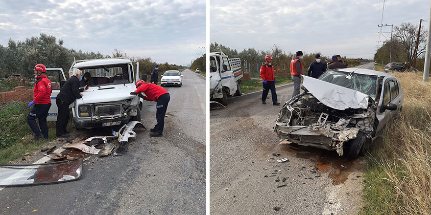 Balıkesir Burhaniye'de feci trafik kazası!