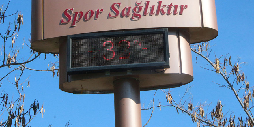 Adana'da hava sıcaklığı 32 dereceye kadar ulaştı!