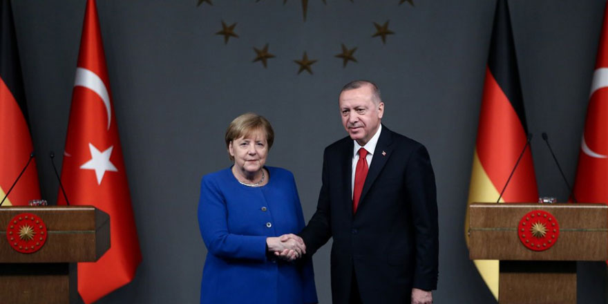 Cumhurbaşkanı Erdoğan, Almanya Başbakanı Merkel ile görüştü