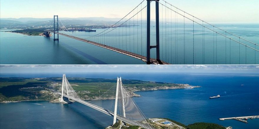 İki dev köprü birbirine bağlanıyor