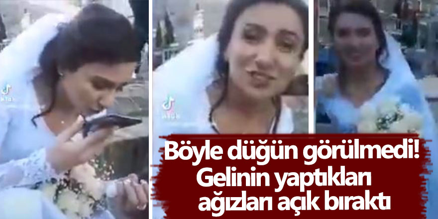 Böyle düğün görülmedi!  Gelinin yaptıkları ağızları açık bıraktı