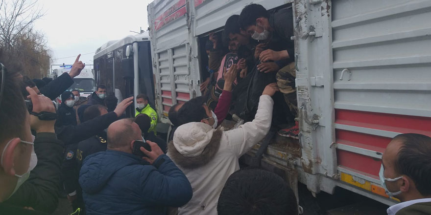 Van'da 1 kişinin öldüğü kaza sonrası TIR'dan balık istifi 114 kaçak göçmen çıktı