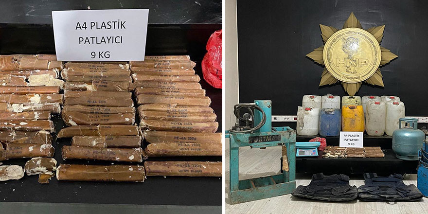 İçişleri Bakanlığı duyurdu: Plastik patlayıcı ele geçirildi