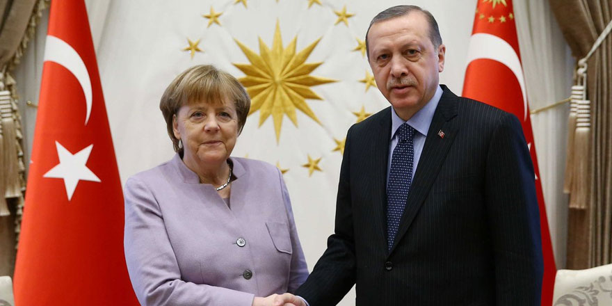 Cumhurbaşkanı Erdoğan, Almanya Başbakanı Merkel ile görüştü