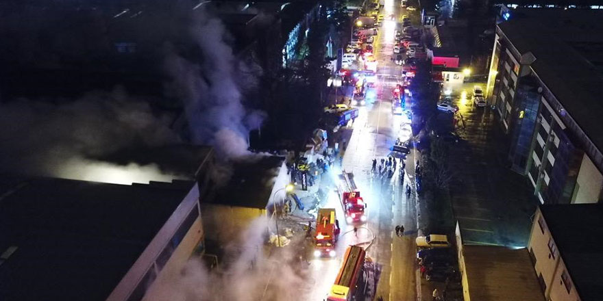 Bursa İnegöl Organize Sanayi Bölgesi'nde yangın!