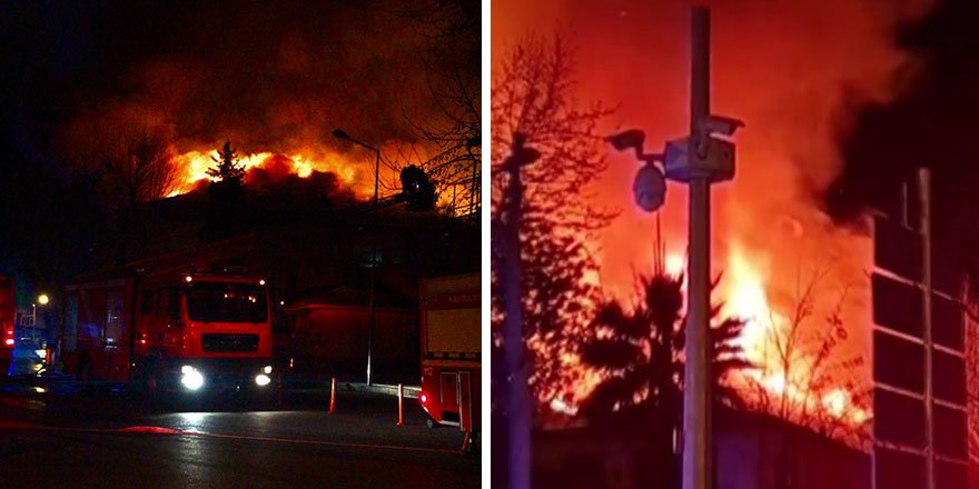 Kahramanmaraş'ta Orduevinde yangın! TOMA'dan müdahale