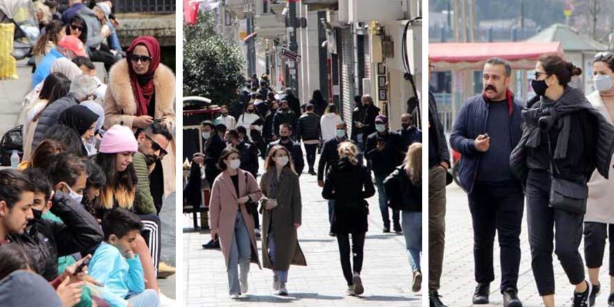 İstiklal Caddesi ve Beşiktaş'ta turist yoğunluğu