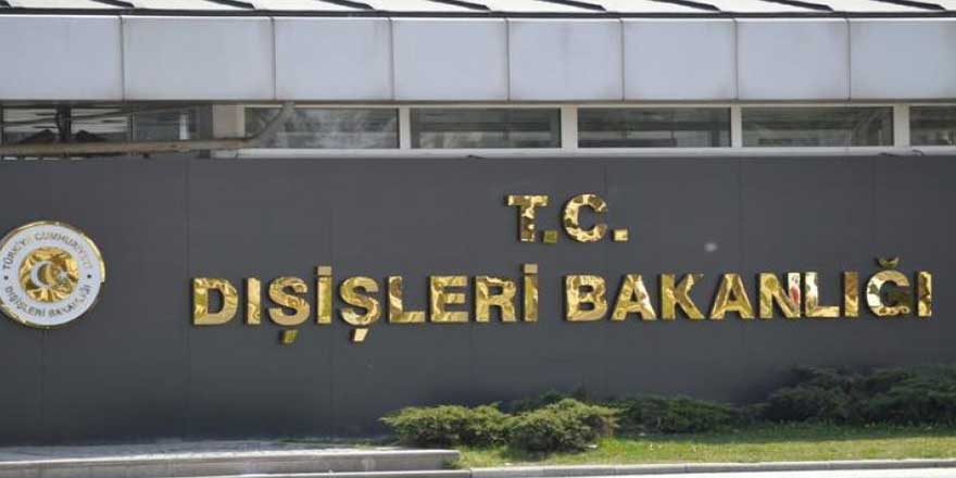 Dışişleri'nden taziye mesajı