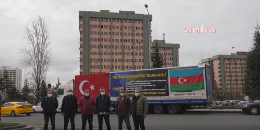 Bakanlığın önüne TIR çekip protesto ettiler! Pankartta neler yazıyor