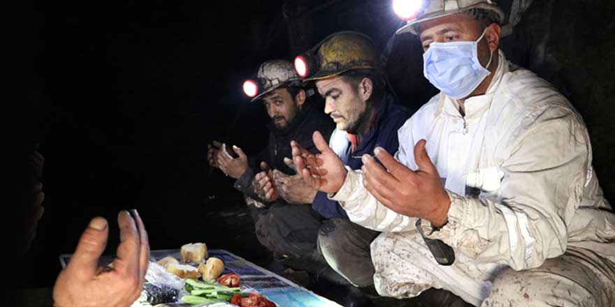 Zonguldak'ta yerin metrelerce altında ilk sahur