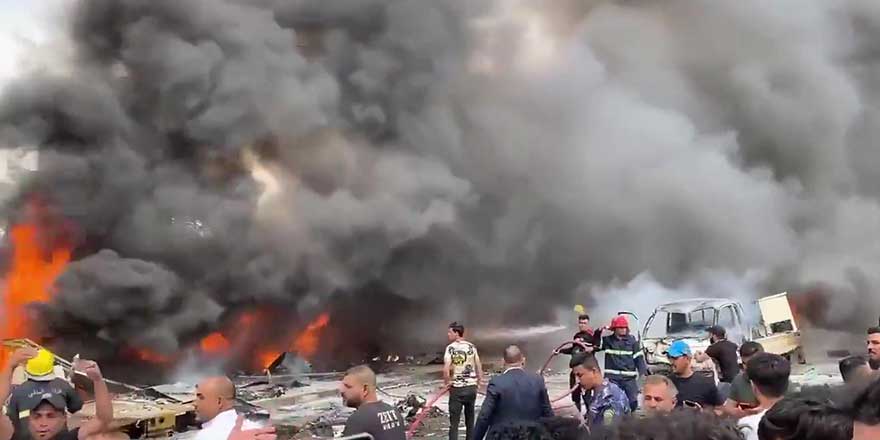 Bağdat'ta bomba yüklü araç patladı! Ölü ve yaralılar var