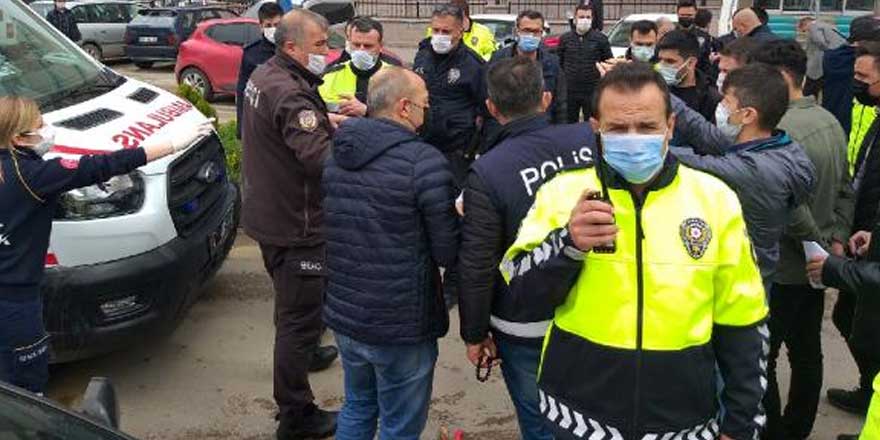 Kırıkkale'de polis merkezi önünde bıçaklı kavga