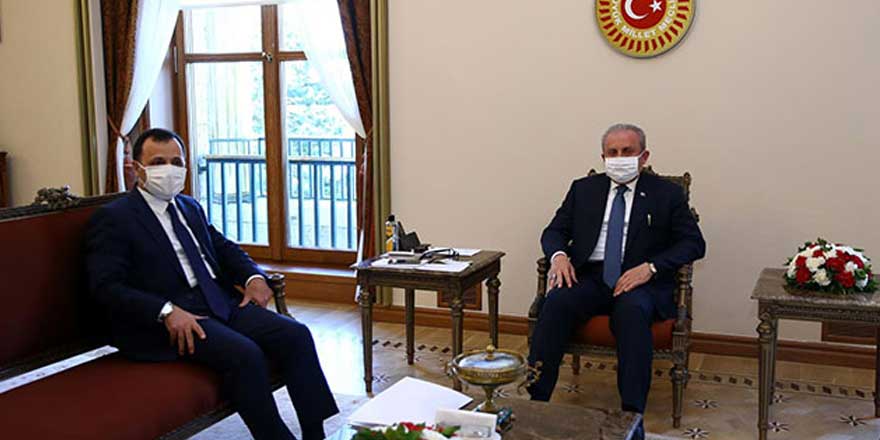Mustafa Şentop, AYM Başkanı Zühtü Arslan'ı kabul etti