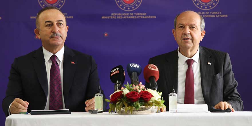 Ersin Tatar ve Bakan Çavuşoğlu, Carteron’la görüştü