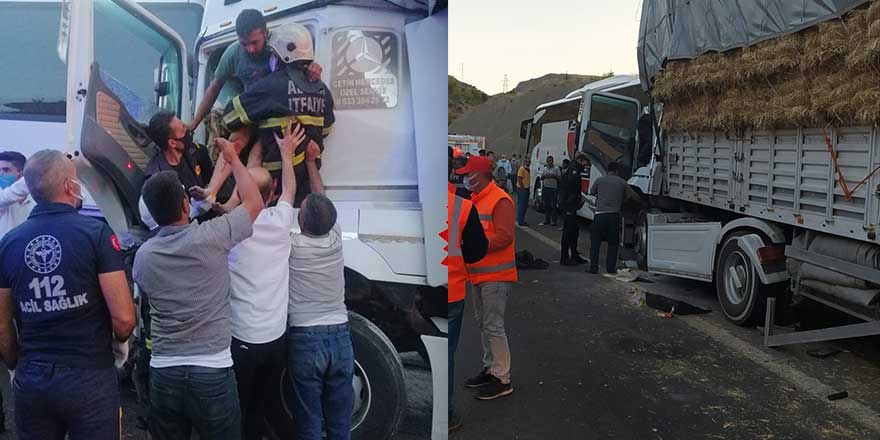 Niğde'de TIR yolcu otobüsüne çarptı!