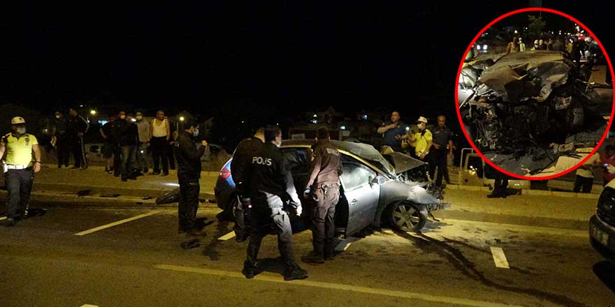 Çanakkale'de kahreden kaza! Bir polis ile astsubay kafa kafaya çarpıştı