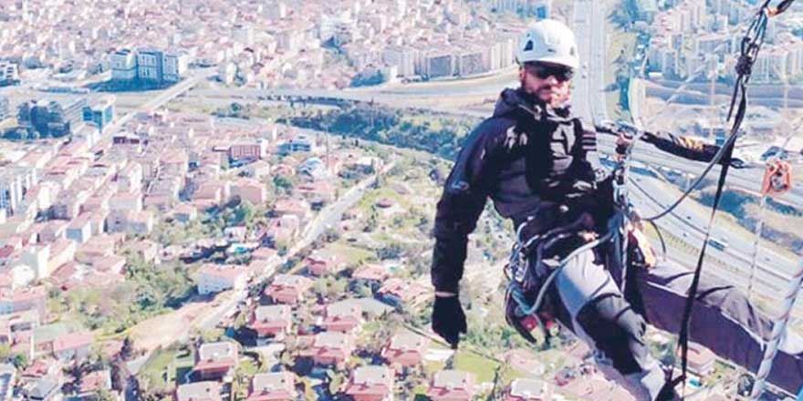 Birbirleriyle yarışıyorlar! Çamlıca Kulesi’nin ‘örümcek adamları’