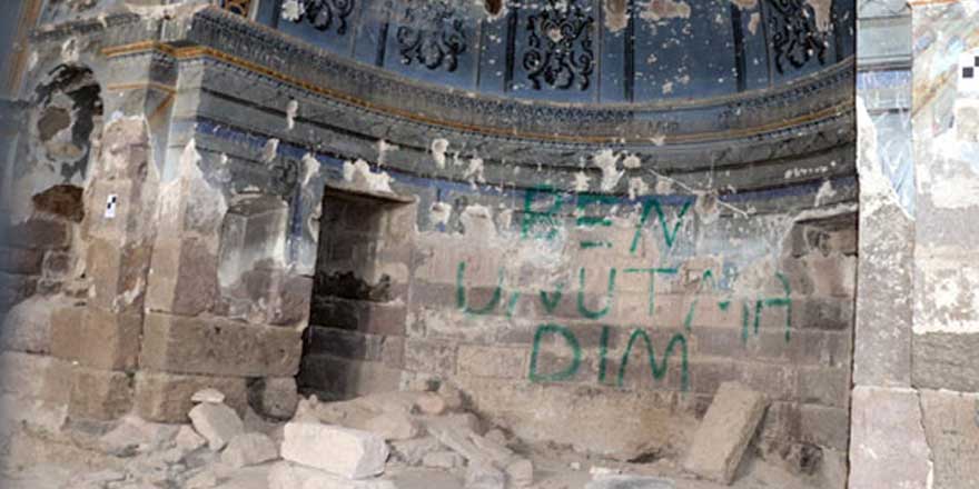 Doğal dokusunu tahrip ettiler! Definecilerin hedefi bu kez tarihi kilise oldu!