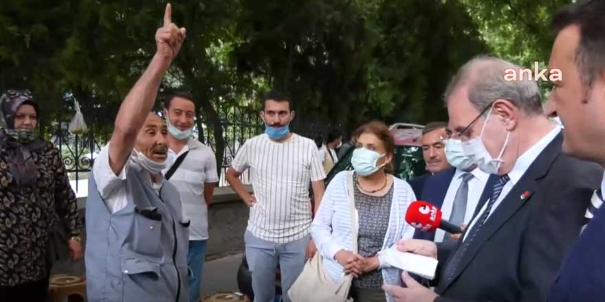 Evinin önünde meyve satan vatandaş CHP heyetine böyle dert yandı