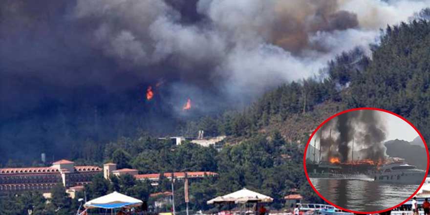 Marmaris'te felaket günü... Önce orman sonra yat limanında yangın! Acı haber geldi: 1 şehit... Müdehaleye giden itfaiye aracı kaza yaptı: 5 yaralı