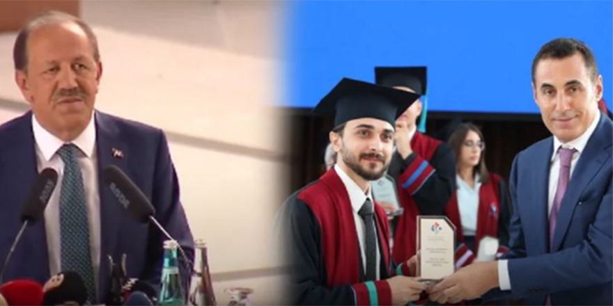 Hasan Kalyoncu Üniversitesi mezuniyet töreninde diplomaları Cemal Kalyoncu ve Metin Güneş verdi.