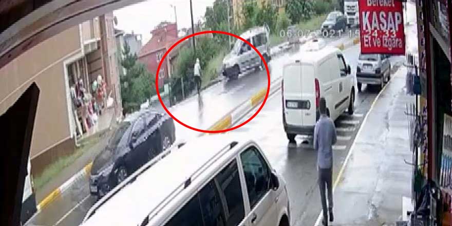 Ehliyetsiz sürücü dehşet saçtı! Önce yoldan geçene çarptı sonra...