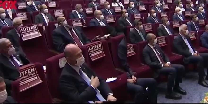 Tüm gözler onun üzerindeydi... Erdoğan konuşurken Süleyman Soylu neler yapıyordu?