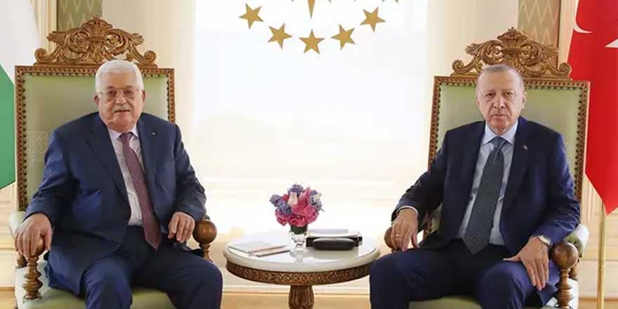 Erdoğan, Mahmud Abbas'la görüştü