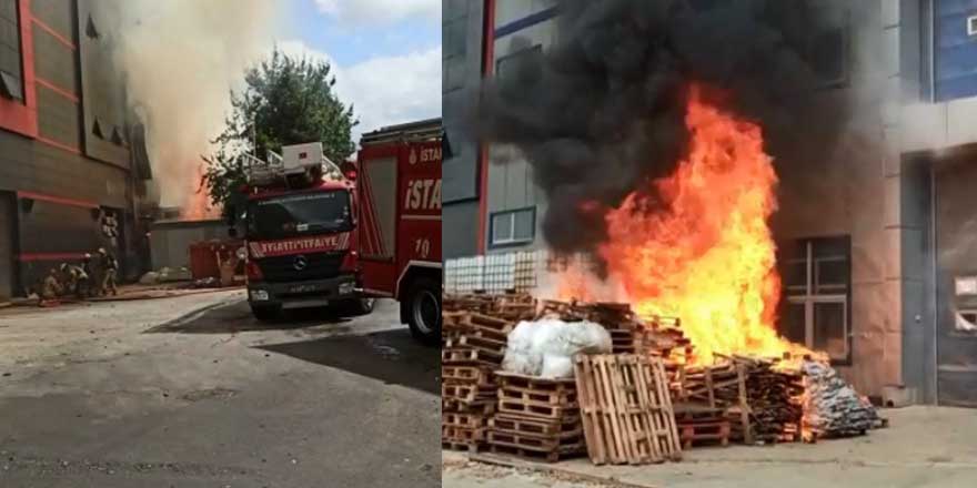 Tuzla'da makyaj malzemesi fabrikasında yangın!