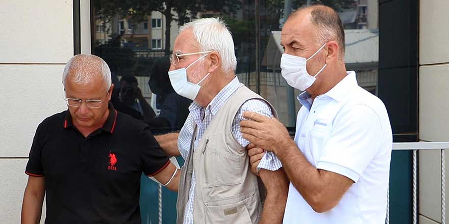 Antalya'da baba Hüseyin Tutka oğlunun cenazesinde ayakta zor durdu